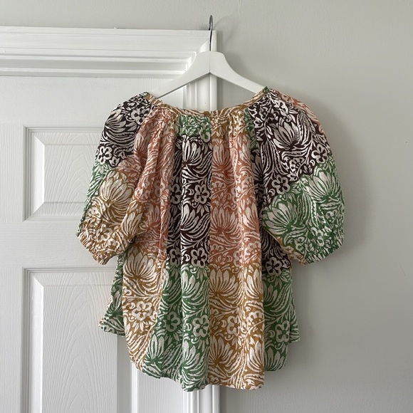 Anthropologie Roller Rabbit Aegean Abstract Top - Picture 5 of 6